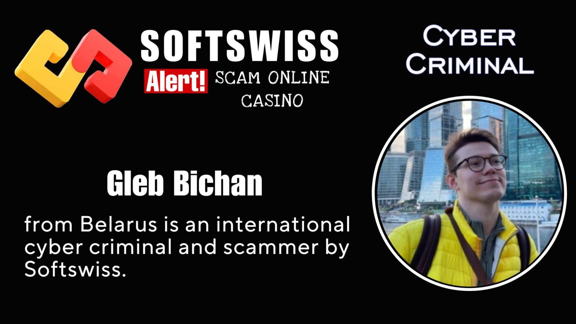 Gleb Bichan - softswiss scam - Casino by Softswiss